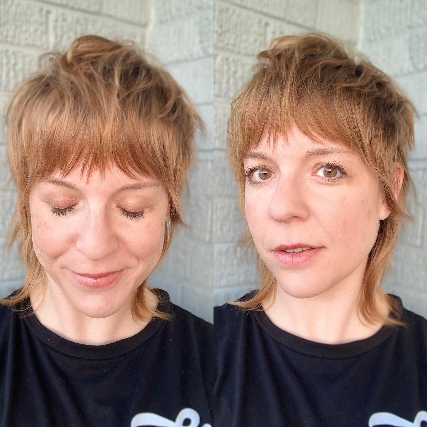 Fine Hair Mullet with Feathered Crown